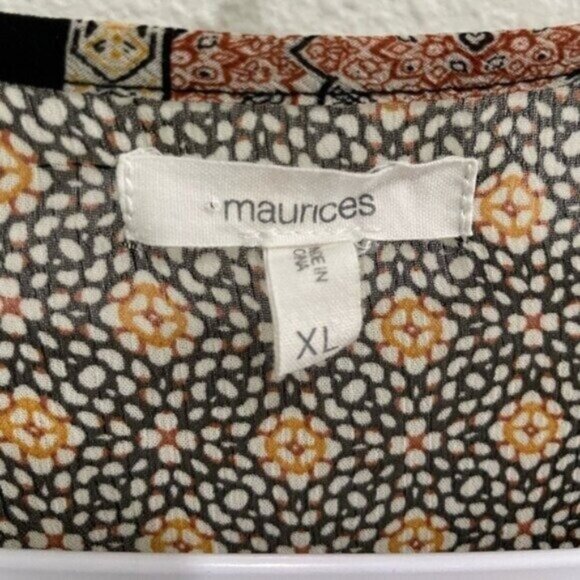 Maurice’s Bundle Floral Blouse Tops Office Bell Sleeve Shabby Chic Western - Picture 9 of 16